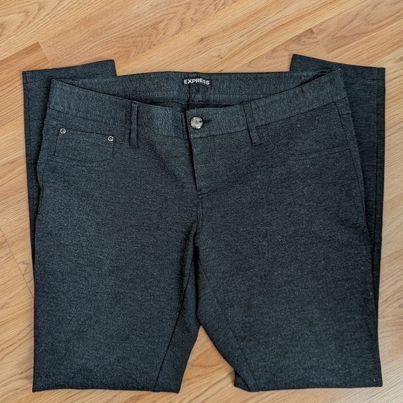 Express Charcoal Grey Jeggings Size L - Picture 1 of 8